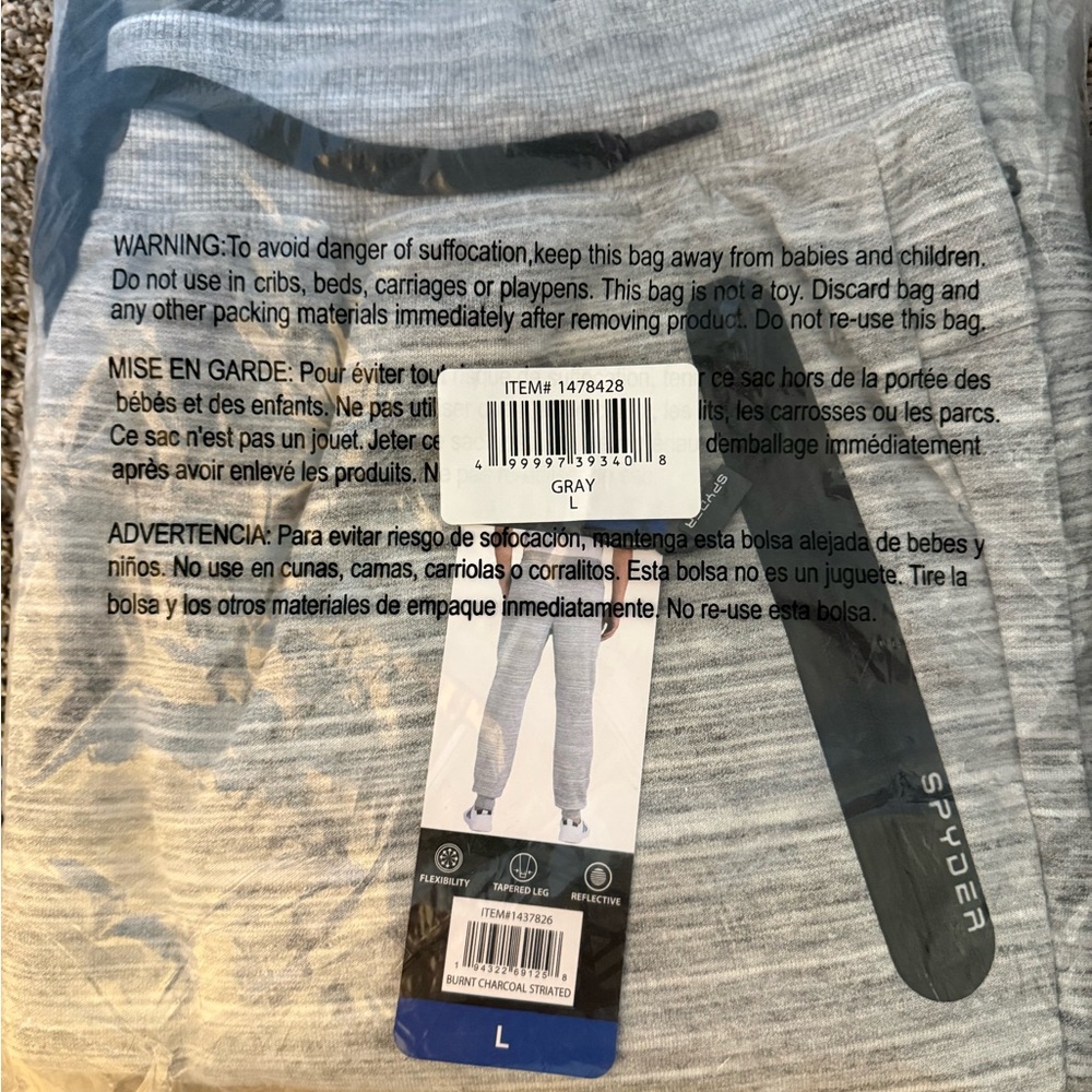 Spyder Light Gray Joggers